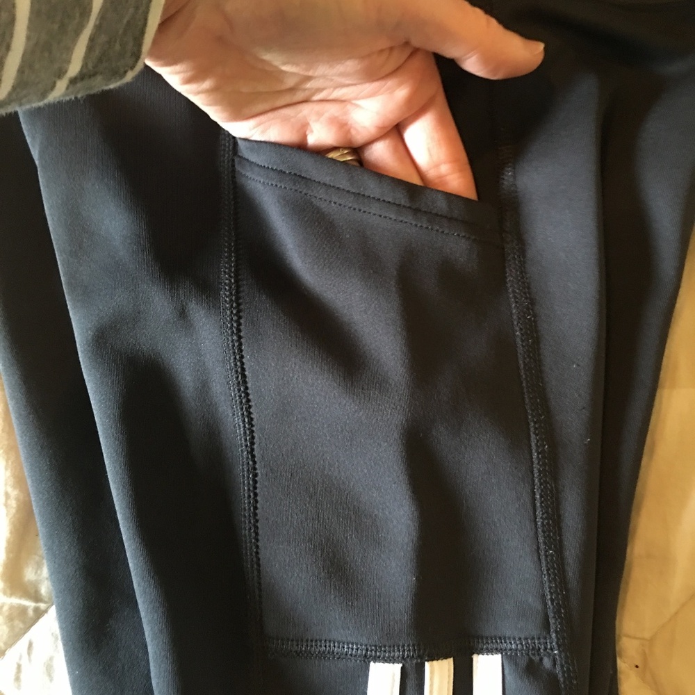 Adidas Climalite 3-Stripes Leggings Size S - Picture 5 of 8